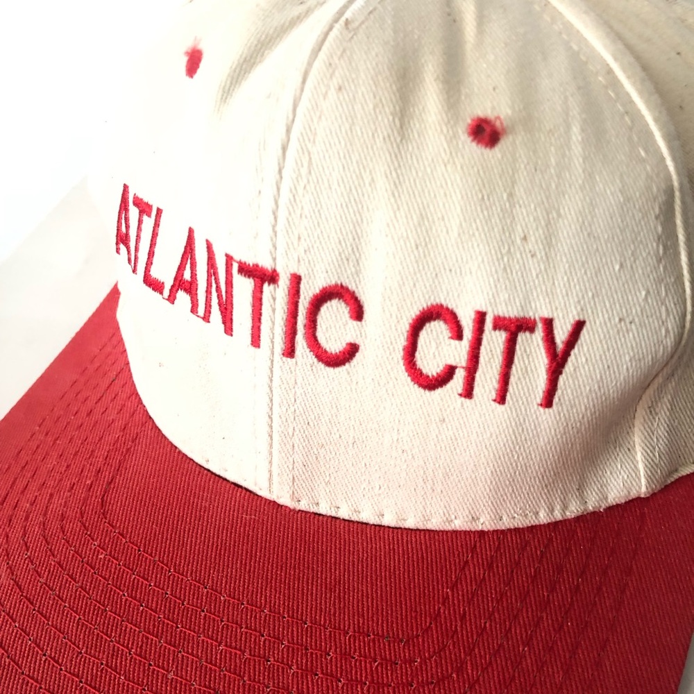Atlantic City Two-Tone Baseball Cap - Red & Cream